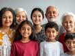 © Araya - Happy Multi Generational Family Portrait   Smiling Grandparents  Parents and Children