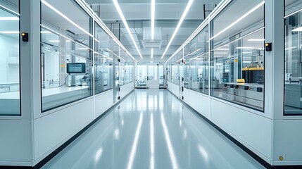 Leinwandbilder - An incoming inspection laboratory for electronics device in a modern area. Generative AI.