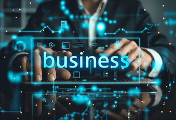 Wall Mural - concept of the business and the marketing trend, artificial intelligence