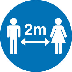 please keep 2 metres apart poster sign