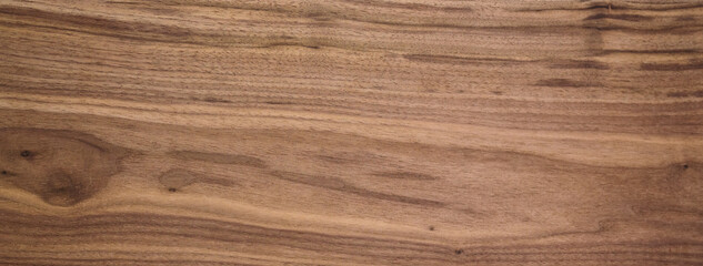 Canvas Print - Black walnut wood texture of solid board untreated