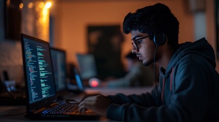 An Indian teenager takes programming seriously, the atmosphere in an international classroom