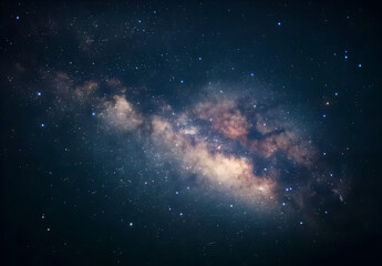 the milky way galaxy shines brightly across the night sky, revealing countless stars and cosmic dust