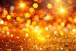 © Four888 - Vibrant yellow and orange hues merge in a mesmerizing blurred bokeh background, infused with natural flares and sparkling optical effects, perfect for a festive holiday atmosphere.