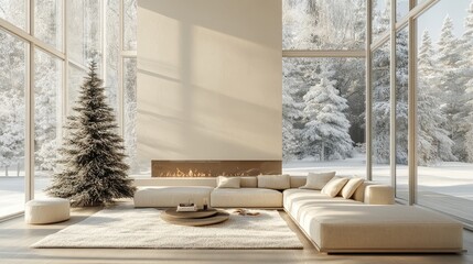 Christmas cozy home interior