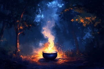 Cauldron Witch's Brew Wicca, Celtic Paganism Religion Spiritual Symbol