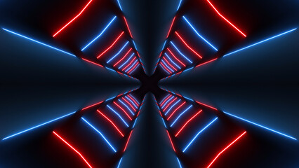 Wall Mural - VJ abstract light event particles concert intro game edm music stage party openers titles led neon tunnel background loop