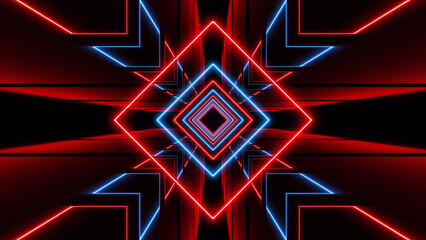 Wall Mural - VJ abstract light event particles concert intro game edm music stage party openers titles led neon tunnel background loop