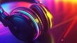 © agus - Headphones with Neon Lights
