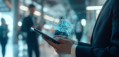 Wall Mural - innovative business concept of artificial intelligence technology