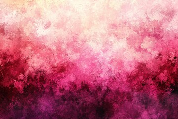 Wall Mural - Vibrant pink red watercolor textured background