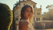 © Andrii  - Fashion Icon Posing at Beautiful Italian Villa
