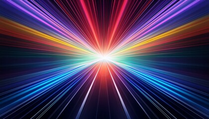 a colorful geometric background with line,Multicolored abstract background with vanishing poin,Abstract image of speed motion on the road,Colorful light burst and laser pointer for a modern