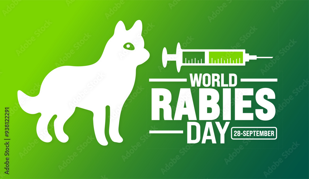 Image vectorielle Stock World Rabies day background or banner design ...