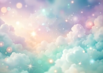 Wall Mural - dreamy pastel bokeh