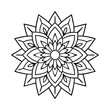 © ASMA KHATUN - Flower Mandala coloring page. Vintage decorative elements. Oriental pattern, vector illustration
