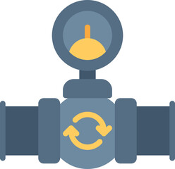 Sticker - Gas pipe icon