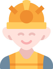 Canvas Print - Worker icon