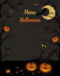 © mgstock - halloween menu  background with pumpkin