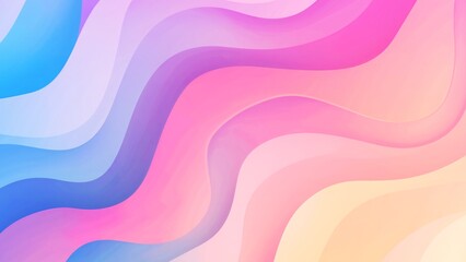 Wall Mural - Colorful abstract background with wavy lines