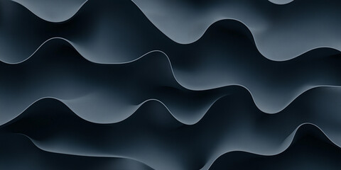 Abstract Dark Blue Wave Pattern - Minimalist Geometric Design