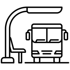 Sticker - Bus Stop Icon