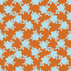 seamless pattern watercolor flower pattern on background