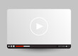 © hobbitfoot - Flat white minimalistic video player template for web and mobile apps.