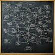 © BG_Illustrations - Chaotic Organizational Decision Tree on Chalkboard