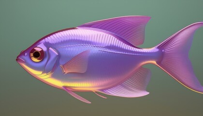 Inflated violet eighty five percent tetra 85% isolated on colored backdrop. 3-dimensional illustration.