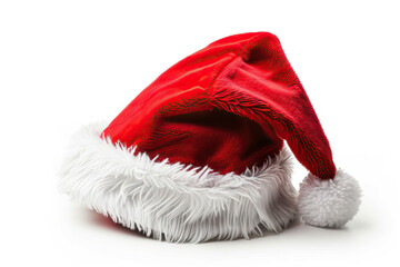 santa claus hat isolated on white background