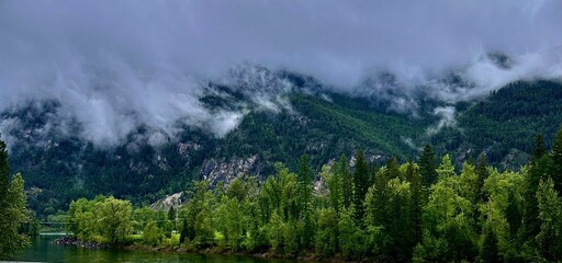 mist in the mountains