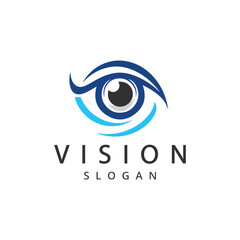 Wall Mural - Abstract vision logo Vector Eye illustration