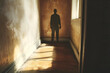 © Surachate - Eerie silhouette lurking in a dimly lit corner, an unsettling presence casts a haunting atmosphere, evoking feelings of fear and mystery in an otherwise ordinary space