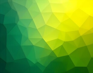 Wall Mural - abstract background featuring geometric patterns in a gradient of green and yellow create with ai