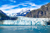 Nature views of Alaska coastline and Alaskan glaciers