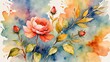 © alivealivea - A life lesson depicted in soft watercolor strokes