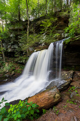 Wall Mural - cascade of waterfalls in scenic ricketts glen state park, pennsylvania