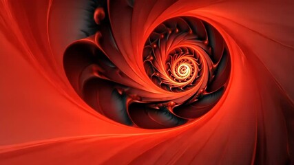 Wall Mural - red abstract background organic fractal structures hole round macro geometry illustration, ornament