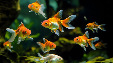 Goldfish in Aquarium