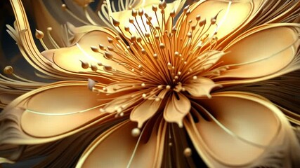 Wall Mural - floral abstract background organic fractal structures flower macro geometry illustration, ornament