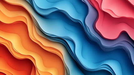 Wall Mural - “A gradient 3D abstract background vector design in EPS format. The design features smooth, flowing gradients with a modern 3D effect, creating a visually dynamic and immersive backdrop. 