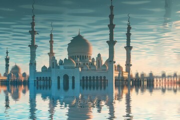 a beautiful building with a dome on top is reflected in the water