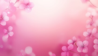 Sticker - A Beautiful Serene Pink Background Filled with Floral Blossoms