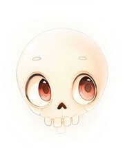 cute skull head