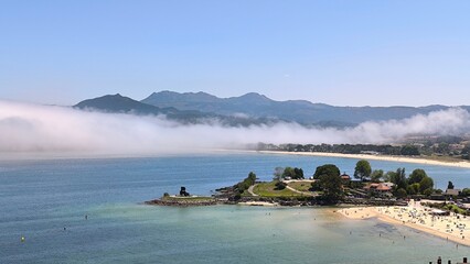 Playa de Santa Marta en Pontevedra, Galicia