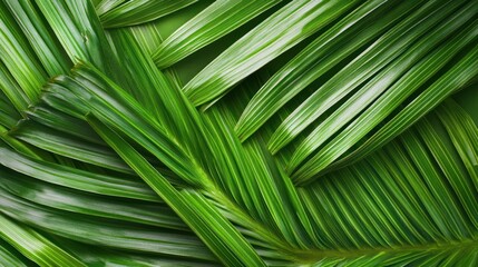 A close up of green leaves with a lush green background