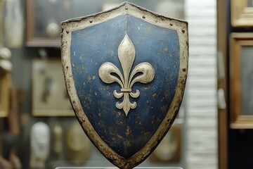 Fleur de lis Heraldic Shield Christianity Religion Spiritual Symbol