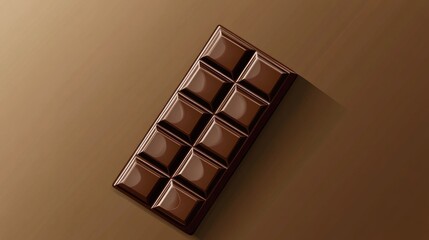 A simple vector of a chocolate bar, placed on a plain background with space for text or logos.