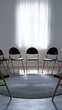 © PondLord - A social worker conducting a support group session for individuals recovering from substance abuse, with chairs arranged in a circle against a light background